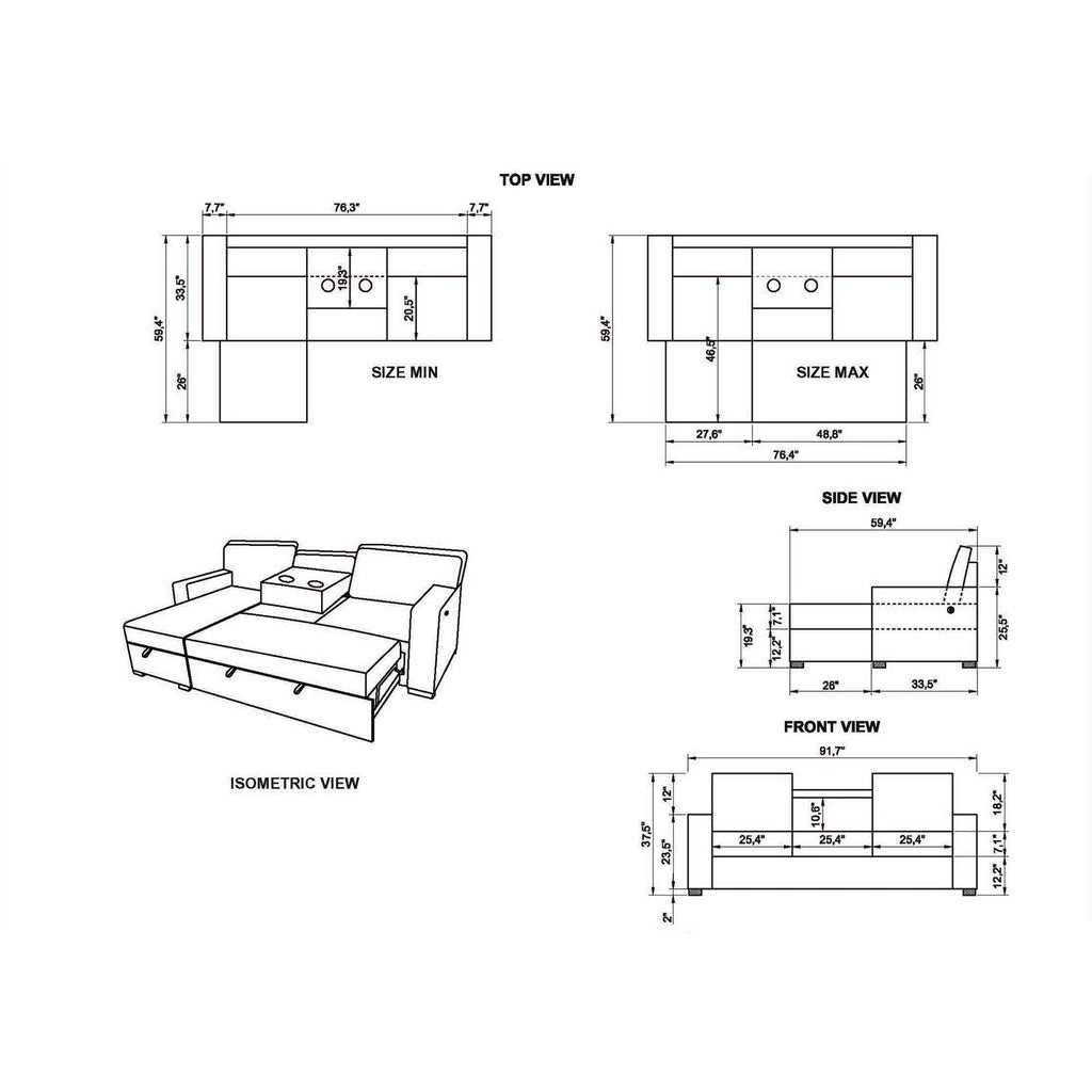 Territory - Pull Out Sofa Bed