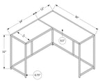 Corner Accent Console Table For Entryway, Unique L-Shaped Design