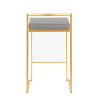 Fuji - Contemporary / Glam Design Counter Stool (Set of 2)
