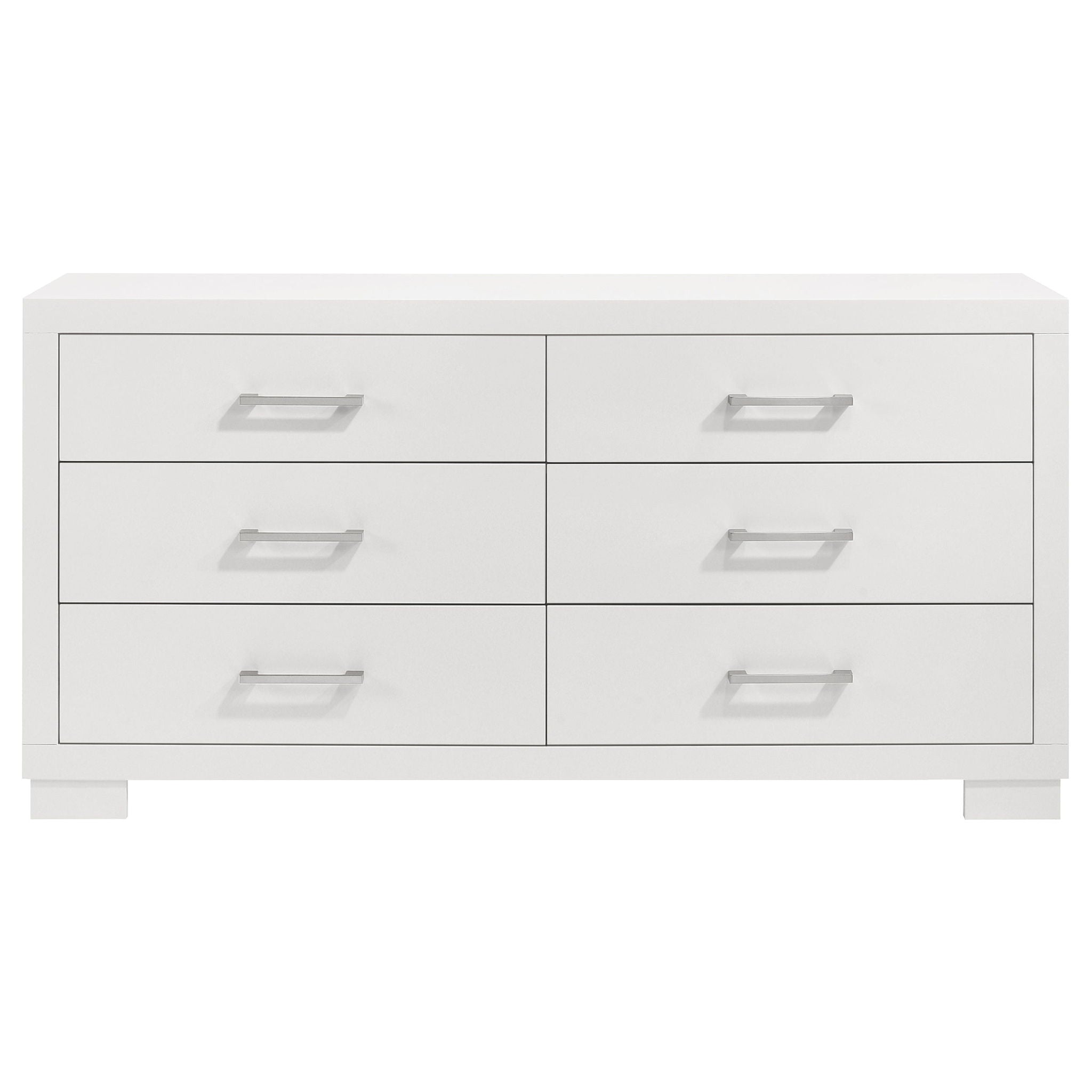 Jessica 6-drawer Dresser Snow White