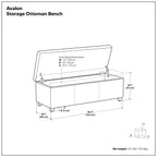Avalon - Multifunctional Storage Ottoman Bench