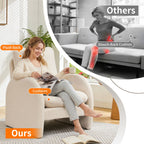 Modern Sherpa Upholstered Accent Chair, Comfortable Living Room Armchair, Lounge Chair For Bedroom, And Office