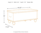 Fossil Ridge - Storage Bench - Beige