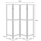 Mattison 4-Panel Room Divider Folding Shoji Screen Natural