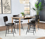 Partridge 5-piece Counter Dining Set Sheesham and Espresso