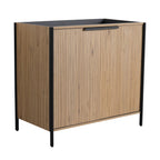 Contemporary Freestanding Bathroom Vanity With Adjustable Shelves