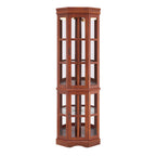 Corner Curio Cabinet With 5 Shelves And Lighting System (E26 Light Bulb Not Included)