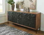Dorannby - Accent Cabinet - Black / Brown