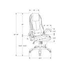 Office Chair, Adjustable Height, Swivel, Ergonomic, Armrests, Contemporary & Modern - Black