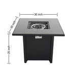 Powdercoated Fire Pit With Top