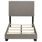 Dorian Fabric Upholstered Twin Panel Bed Taupe
