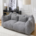 Comfortable Dual Beanbag Chair With High Resilience Foam Core For 2 People