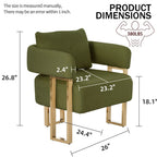 Modern Decorative Chair Teddy Fleece Upholstered And Metal Foot