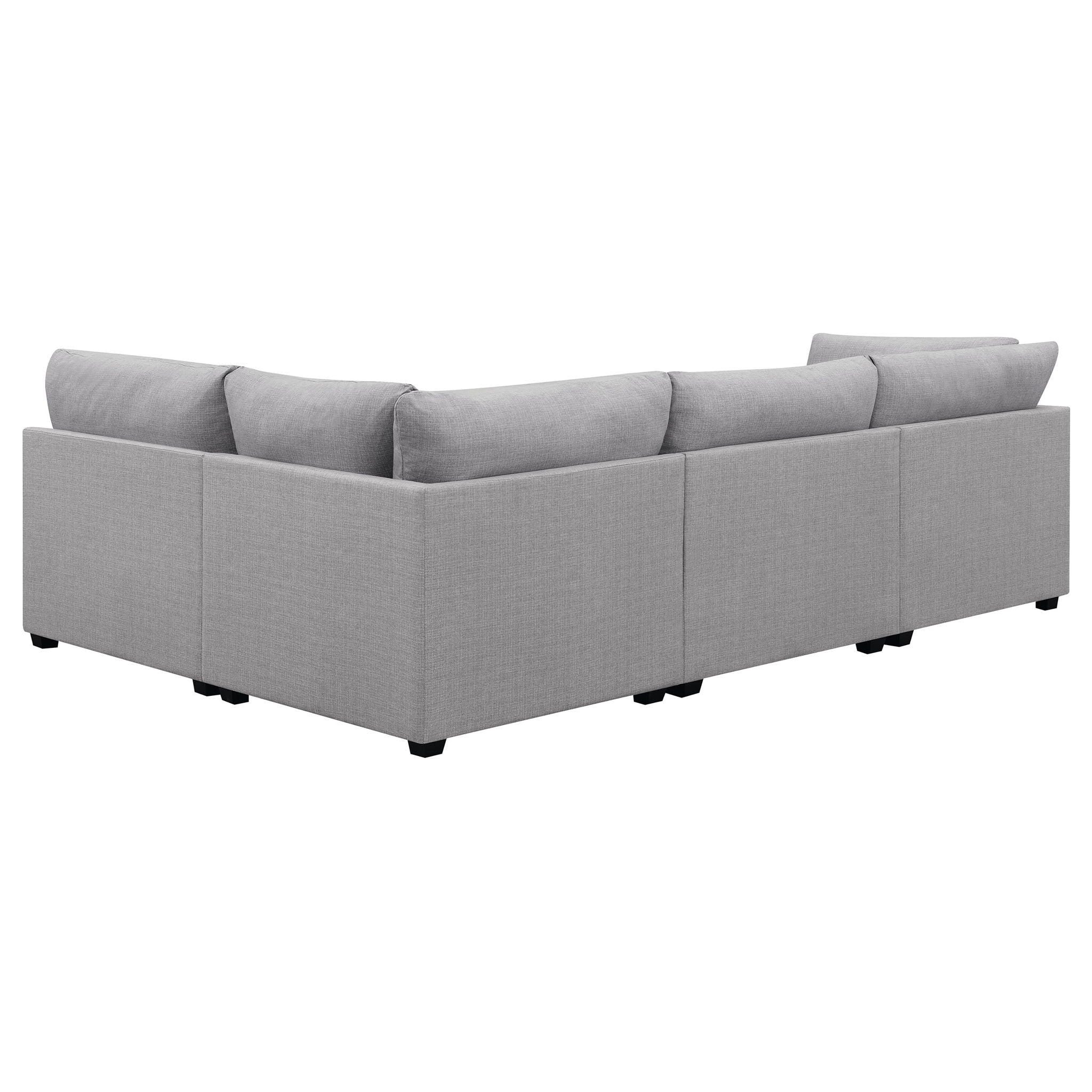 Cambria 4-piece Upholstered Modular Sectional Sofa Grey