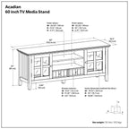 Acadian - TV Media Stand - Rustic Natural Aged Brown