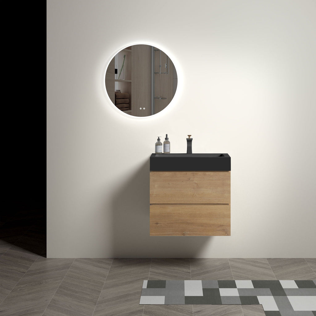 Alice - Bathroom Vanity With Sink, Large Storage, Wall Mounted
