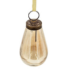 Luster Tear Drop Ornament, Glass Decorative Hanging Christmas Tree Ornaments For Holiday Party Decorations (Set of 12)