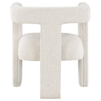 Petra Boucle Upholstered Accent Side Chair White