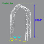 Metal Garden Arch Assemble Freely With 8 Styles Garden Arbor Trellis Climbing Plants Support Rose Arch