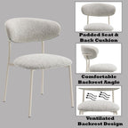 Kalam - Side Chair (Set of 2) - Gray Fabric & Beige