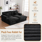 Oversized Double Chaise Lounge Sofa Bed With USB Ports And Cup Holders