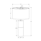 Lighting, Table Lamp, Concrete, Contemporary - Black / Gold
