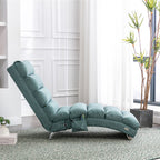 Massage Chaise Lounge Indoor With Remote Control, Ergonomic Electric Massage Lounger