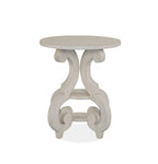 Bronwyn - Round Accent Table - Alabaster
