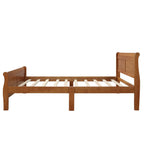 Platform Bed Frame Mattress Foundation Sleigh Bed With Headboard / Footboard / Wood Slat Suppor