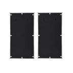 Chafik - Accent Mirror (Set of 2) - Mirrored, Natural Oak & Chrome