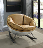 Pippin - Top Grain Leather Rocking Chair - Morocco