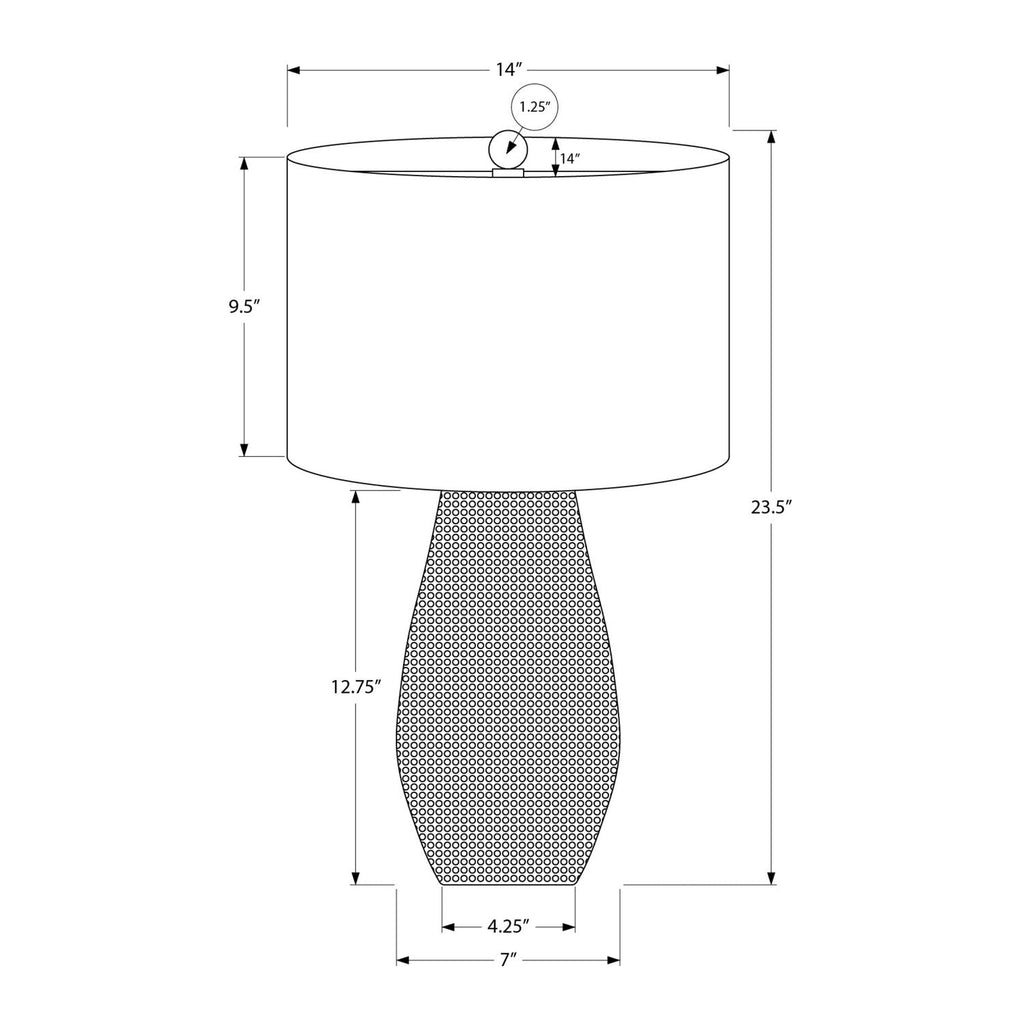 Lighting, Table Lamp, Resin, Contemporary - Gray