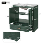 Bathroom Vanity With Sink, Cabinet & 2 Soft Closing Doors & Adjustable Shelf