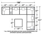Posh - Modular Sectional And Ottoman