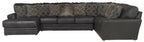 Denali - Italian Leather Match Sectional