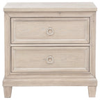Pembroke 2-drawer Nightstand Bedside Table Washed Oak