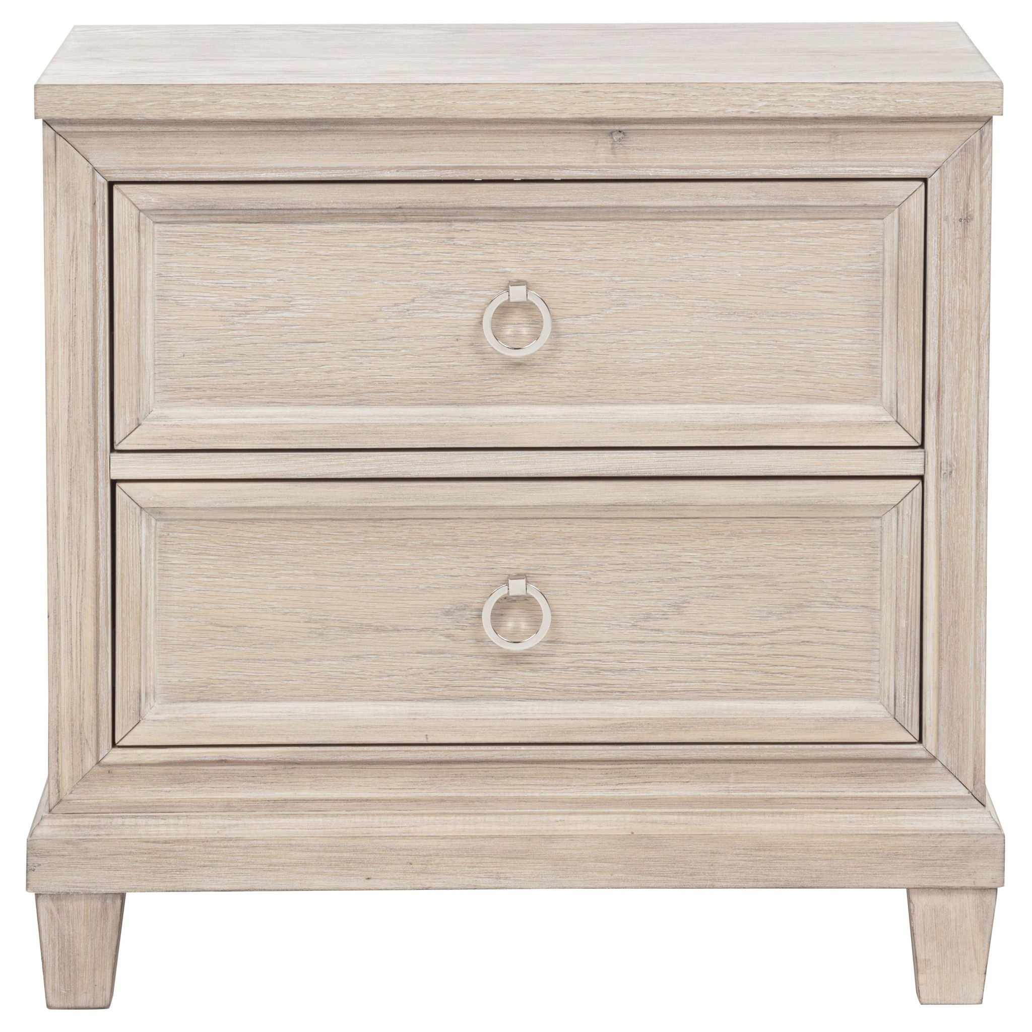 Pembroke 2-drawer Nightstand Bedside Table Washed Oak