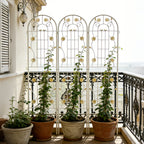 Metal Garden Trellis Rustproof Trellis For Climbing Plant Outdoor Flower Support