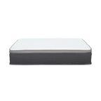 12'' Hybrid Mattress In A Box, Plush Gel Memory Foam Mattress Top With Pocket Coil Base - Gray / White - Queen