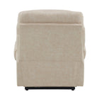 Nairi - Power Recliner With Lift & Heating & Massage - Ivory Leather Aire