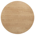 Andrews 5-piece Round Dining Table Set Light Ash and Black