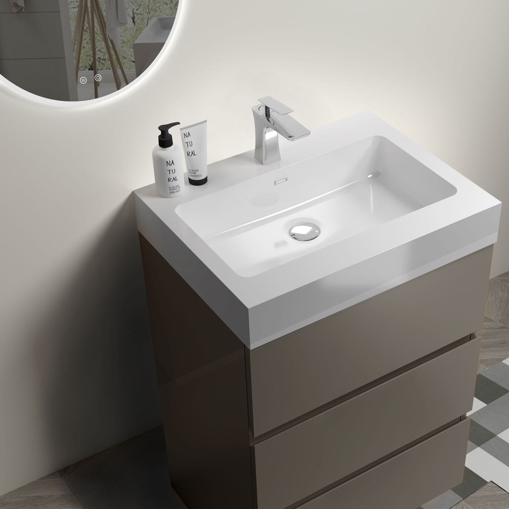 Alice - Bathroom Vanity With Sink, Large Storage Freestanding