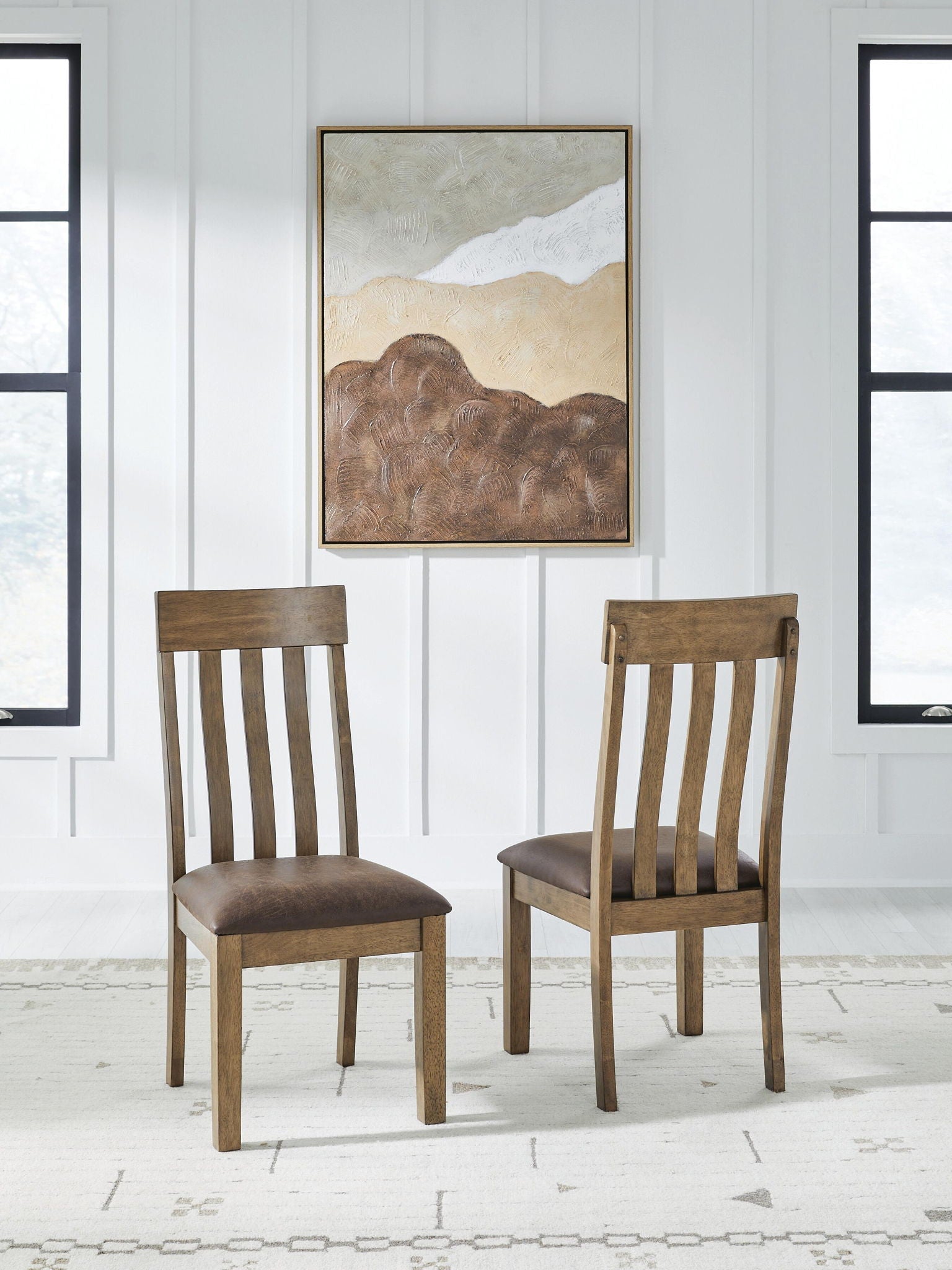 Urbinforte - Dining Upholstered Side Chair (Set of 2) - Light Brown