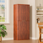 Kitchen Pantry Cabinet With 6 Doors