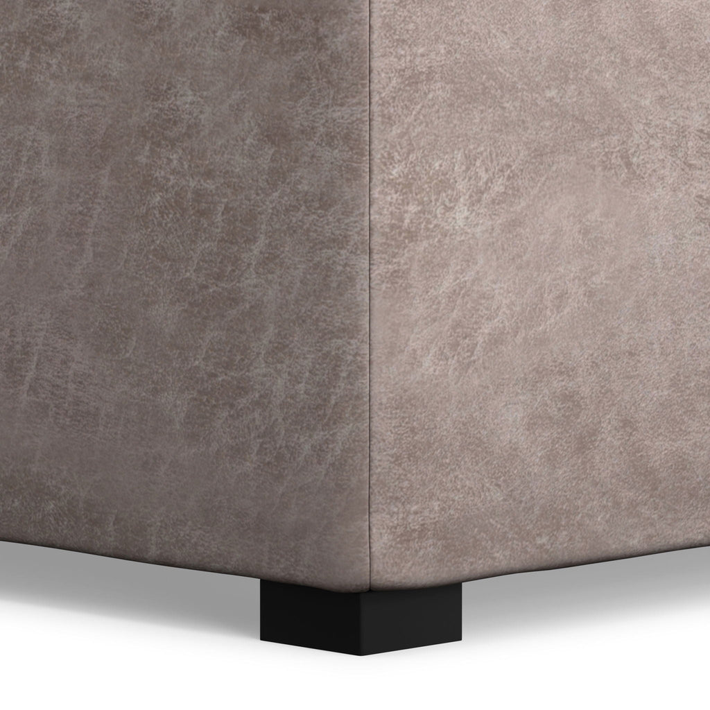 Avalon - Square Coffee Table, Storage Ottoman