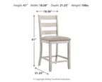 Skempton - Upholstered Barstool (Set of 2) - White