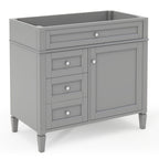 Bathroom Vanity With 2 Drawers And Tip-Out Drawer, Storage Cabinet