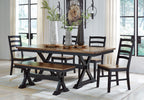 Wildenauer - Dining Room Side Chair (Set of 2) - Brown / Black