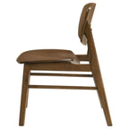 Benford Dining Side Chair Wood Seat Dark Brown (Set of 2)