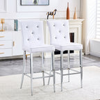 Bar Chairs & Crystal Clasp Design (Set of 2)